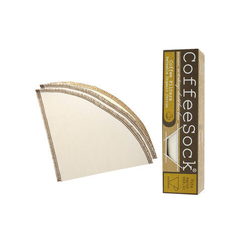 Hario V60-02 CoffeeSock and the retail box.