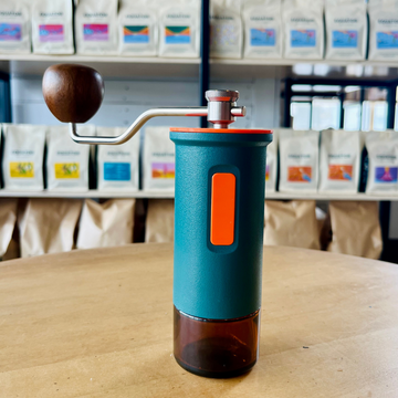 Green Maiwen manual coffee grinder.