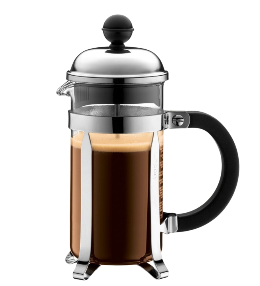 Bodum 3-cup French Press in use.