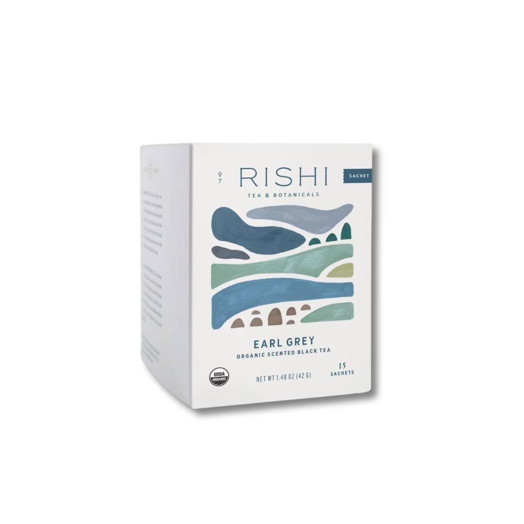 Rishi Tea & Botanicals Earl Grey tea box