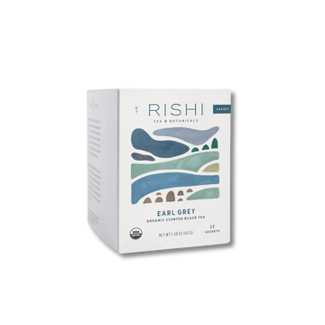 Rishi Tea & Botanicals Earl Grey tea box