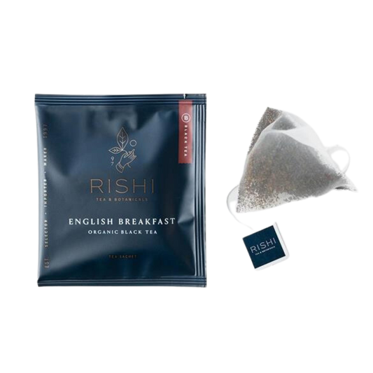 Package and tea bag of English Breakfast tea