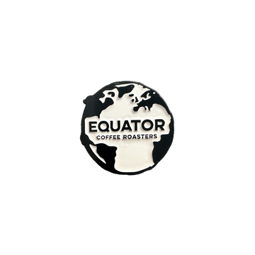 Black and White Logo Enamel Pin