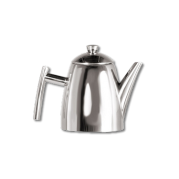 Frieling stainless steel mirrored finish 14oz teapot.