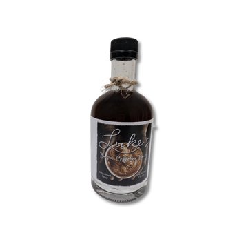 Bottle of gingerbread syrup