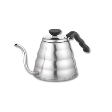 Stainless steel gooseneck kettle from Hario.
