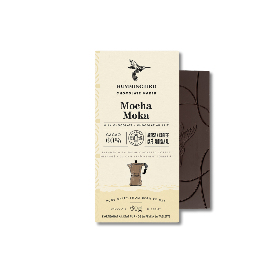 Hummingbird Mocha chocolate bar.