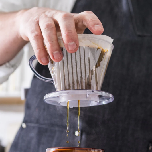 Kalita #4 filter in pour over