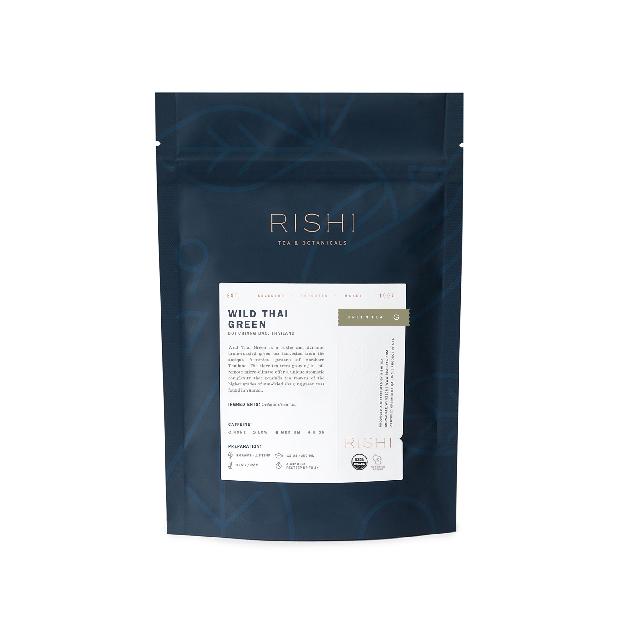 Rishi Organic Wild Thai Green Loose Leaf Tea - 1lb