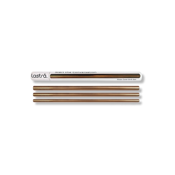 Lastra Straw Set - Rose Gold