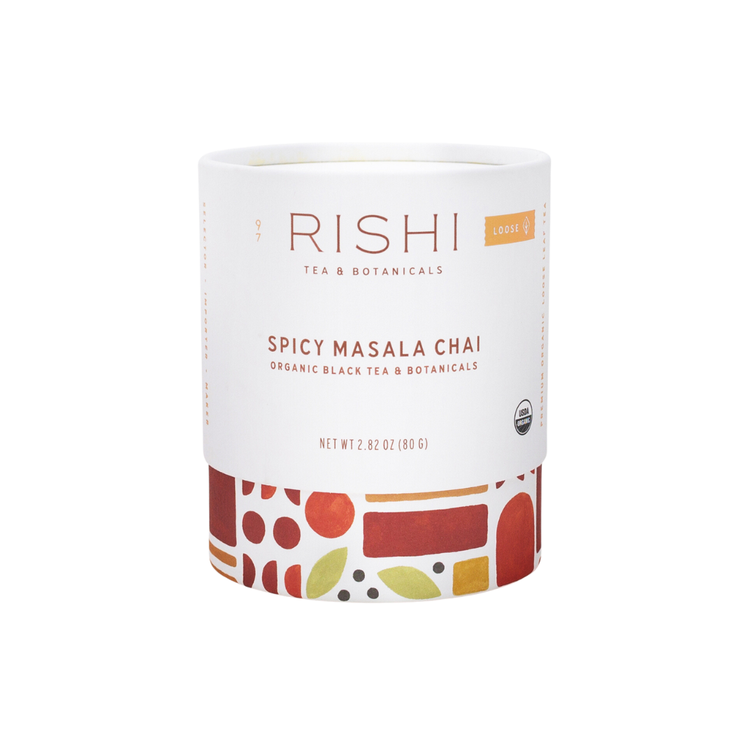 80g package of Spicy Masala Chai tea.