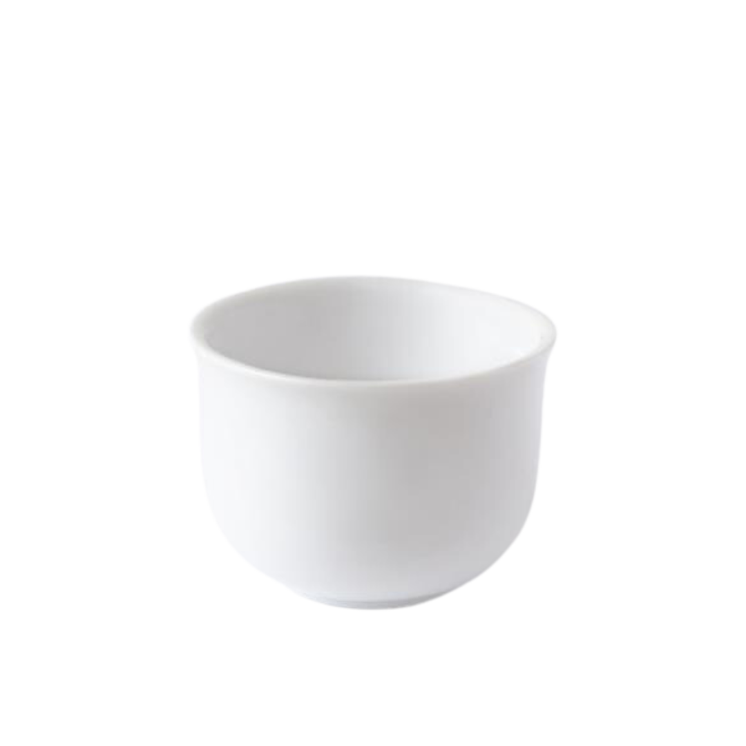 White porcelain Gongfu teacup.