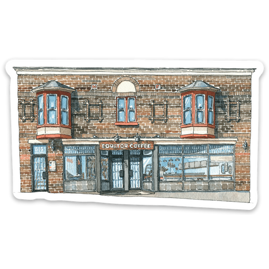 Watercolour Cafe Stickers