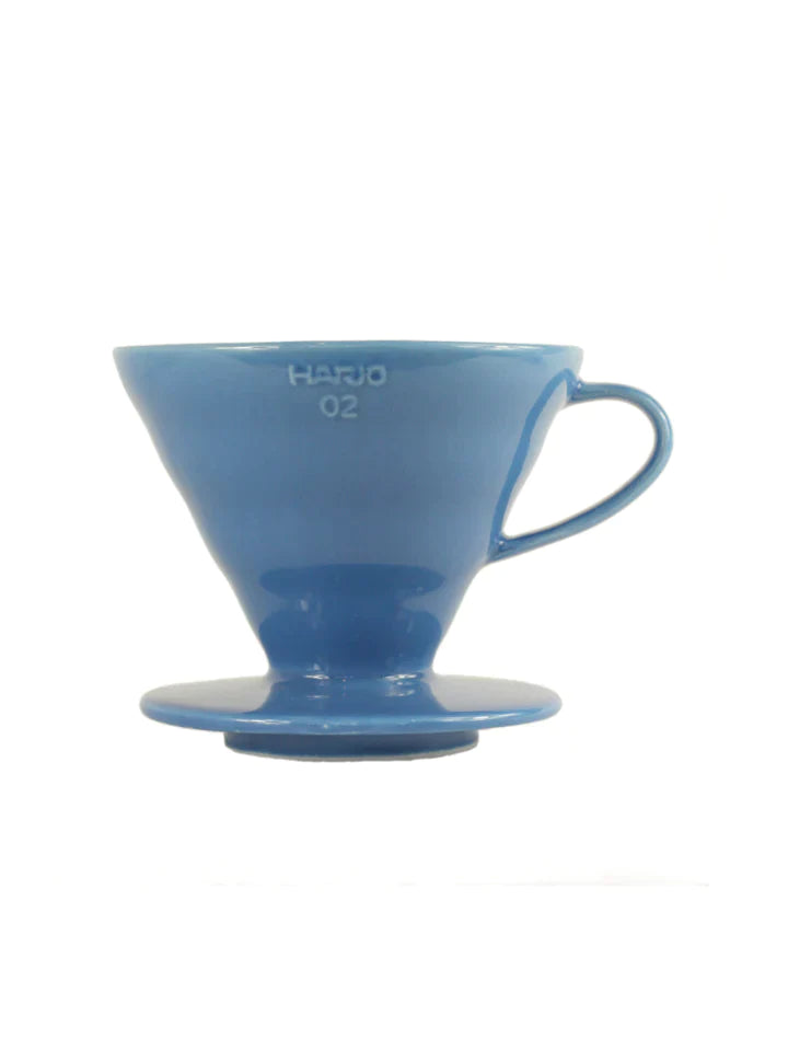 Turquoise Blue ceramic coffee dripper from Hario.