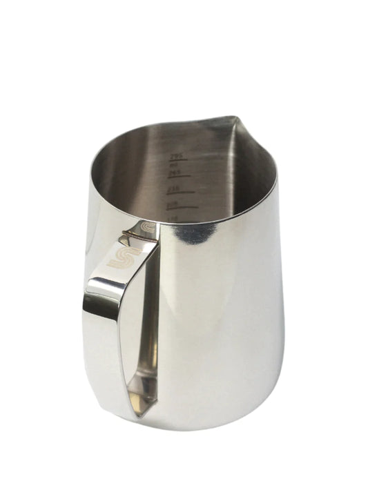 12oz supergood Pitch Perfect stainless steel milk pitcher for steaming milk.