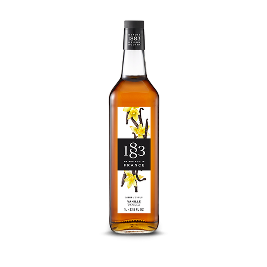 Vanilla syrup in a 1L bottle