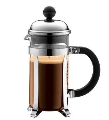 Bodum 3-cup French Press in use.