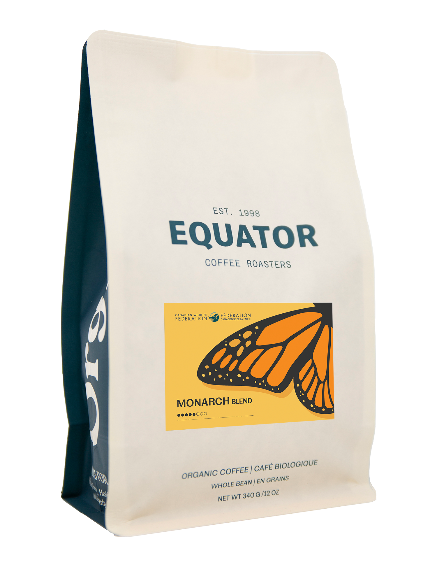340g bag of the Monarch Blend Coffee for the Canadian Wildlife Federation.