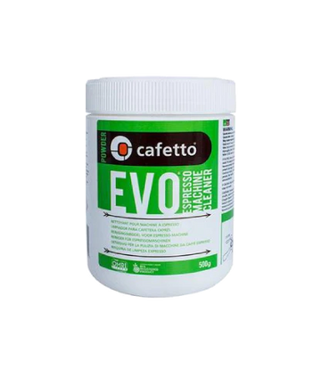 500 gram jar of Evo Espresso Cleaner
