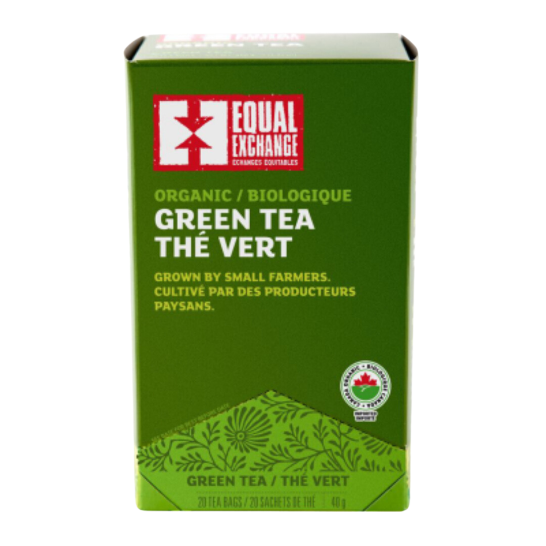 Box of organic green tea