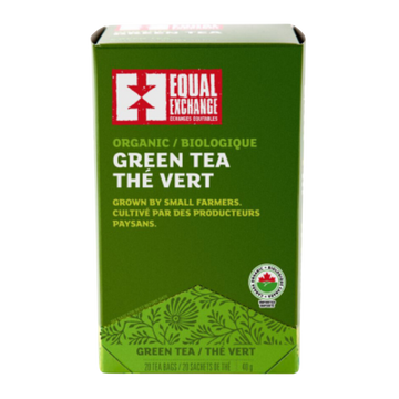 Box of organic green tea