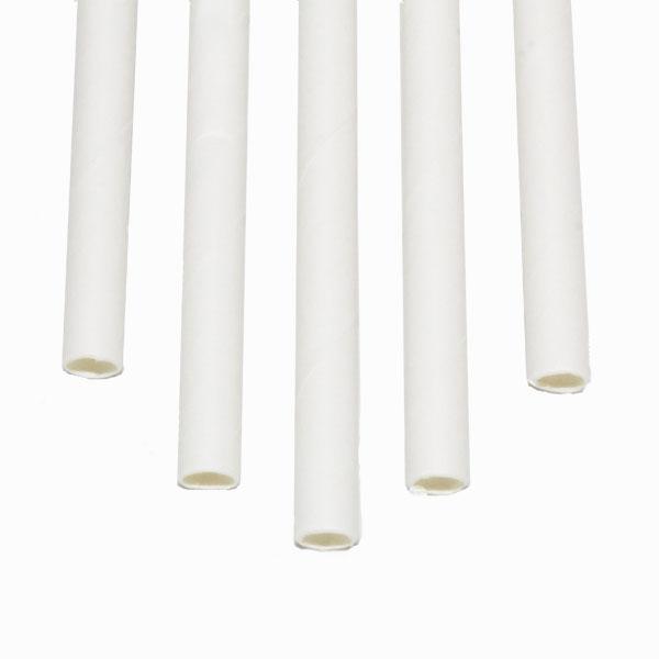 8" Paper Milkshake straw - wrapped