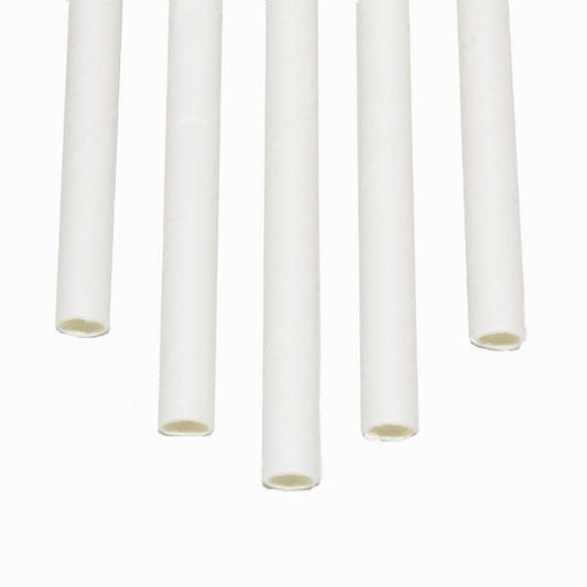 8" Paper Milkshake straw - wrapped