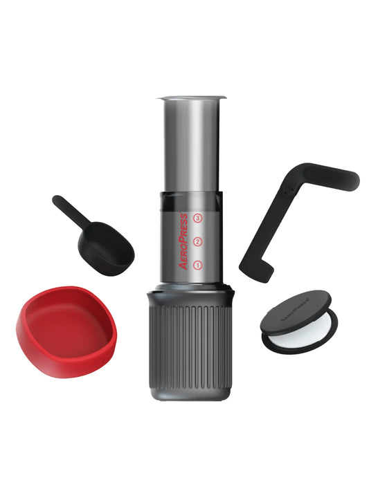 Items included with the Aeropress Go