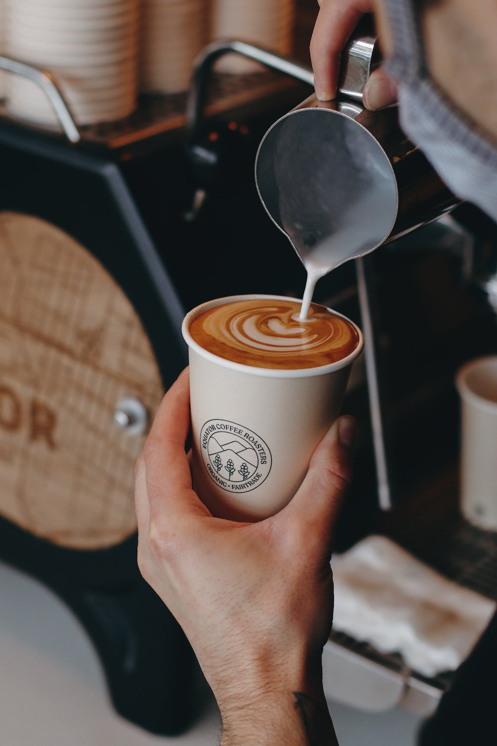 Latte made with Equator Coffee Roaster's North Star Espresso.