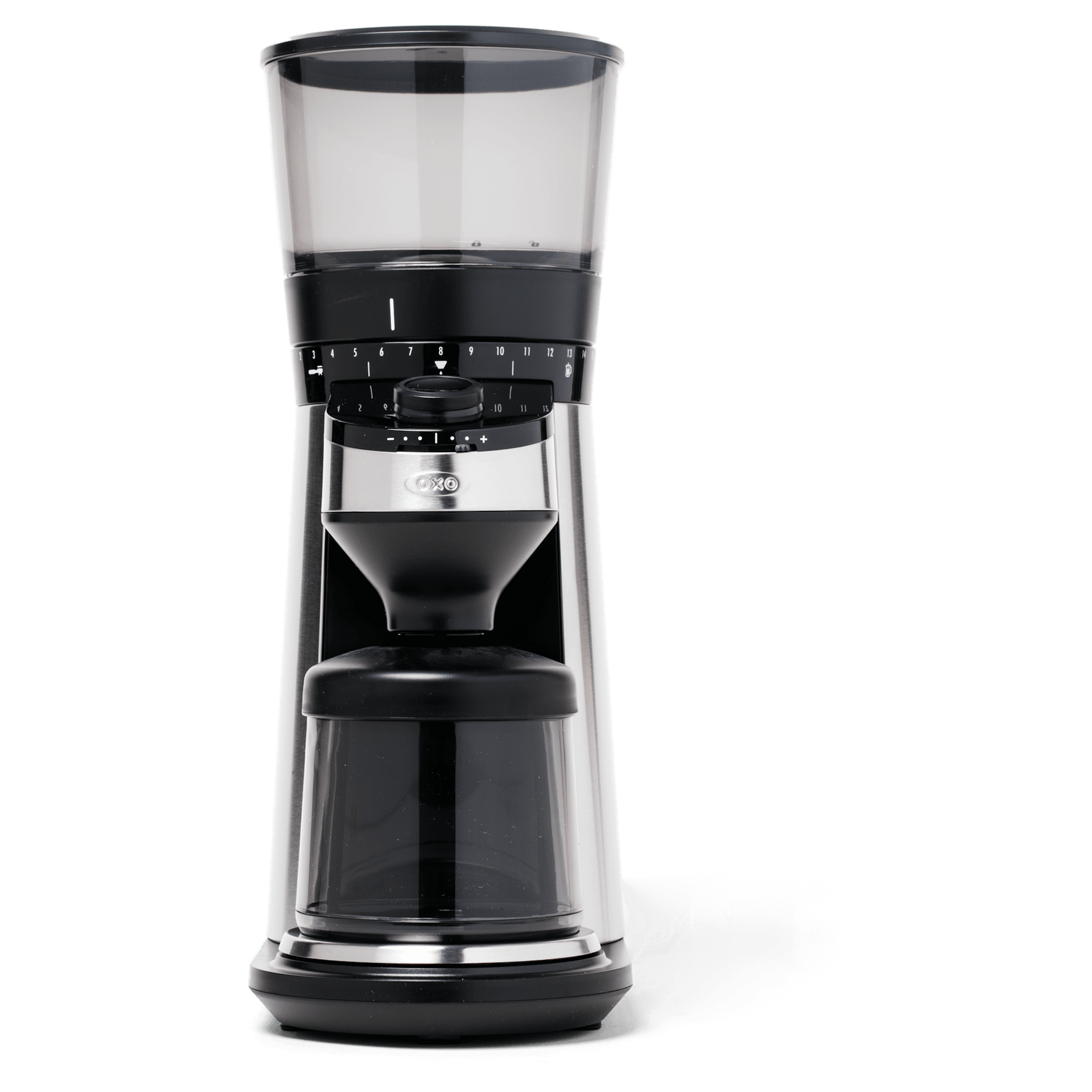 OXO on Conical Burr Coffee Grinder with Integrated Scale